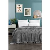 Casnack Siyah Çift Kişilik Pike 1600gr. 200x230cm Sayina Model
