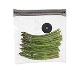 CASO Vacu Fermuarlı Torbalar 20 x 23 cm, 20 Torba, SousVide Uygun, BPA İçermez, 150 µm Çok Güçlü, Yırtılmaya Dayanıklı, Tekrar Kullanılabilir, Fermuarlı Caso (El) Vakumlama Makineleri için, Food
