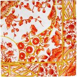 Caspari Gilded Porcelain Coral Luncheon Desenli 20'li Servis Peçetesi Seti - Standart