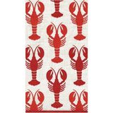 Caspari Lobsters Desenli 15'li Servis Peçetesi Seti - Standart