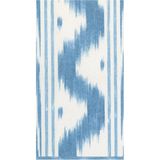 Caspari Toile De Nantes Blue Paper Linen Guest Towel Desenli 12'li Servis Peçetesi Seti - Standart