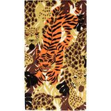 Caspari Wild Cats Guest Towel Desenli 15'li Servis Peçetesi Seti - Standart