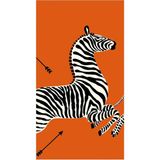 Caspari Zebras Orange Desenli 15'li Servis Peçetesi Seti - Standart