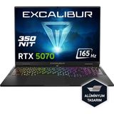 Casper Excalibur G915 Intel Core 7-240H 16GB 1tb RTX5070 165HZ 16" Freedos Gaming Laptop G915.240H-BF70X-C - 1 TB - 16 GB
