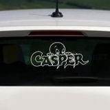 Casper Hayalet Oto Sticker Arka Kelebek Cam Yapıştırma Etiket