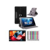Casper VIA L50 11"Uyumlu için Standlı Tablet Kılıfı + NANO Kırılmaz Ekran Koruyucu+Dokunmatik Kalem