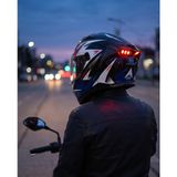 Caspiano Homer Full-Face LED Işıklı Siyah ,mavi ,kırmızı Motosiklet Kaskı Ece-R 22.06 Sertifikalı - XL - 0 - Siyah