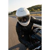 Caspiano Vento Premium Çene Açılır Kask Güneş Vizörlü Candy Parlak Ece 22.06 Sertifikalı - XL - Beyaz