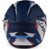 Caspiano Vento Premium Çene Açılır Kask Güneş Vizörlü Mat Mavi Gri Ece 22.06 Sertifikalı - XL - Siyah - Lacivert - Gri