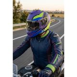 Caspiano Vento Premium Çene Açılır Kask Güneş Vizörlü Mavi Yeşil Ece 22.06 Sertifikalı - XL