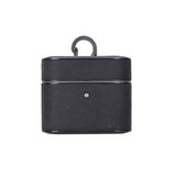 Casquet Apple AirPods 3.nesil Uyumlu Deri Kılıf G1 Siyah
