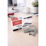 Cassa 8460 Gri Zımba Teli No:10 1000 Adet Dayanıklı Metal ile Ofis ve Okul İçin İdeal