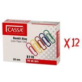 Cassa Plastik Kaplı Renkli 28 mm No:3 50'li 12 Kutu Ataş