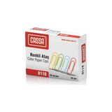 Cassa Renkli PVC Kaplı Ataş 50 Adet 28 mm Ölçülerle Renkli Ofis Gereçleri