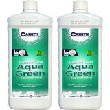 Cassette Karavan Tekne Tuvalet Kimyasalı Aqua Green Concentrated Portatif ve Kasetli Tuvalet Atık Parçalayıcı Koku Giderici 2'li Avantajlı Paket
