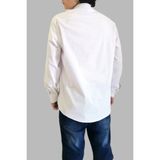 Cassida Erkek Uzun Kol Baharlık Flam Pamuk Gömlek - 001 - Beyaz - 2XL