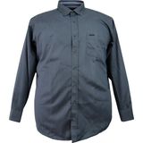 Castelli Büyük Beden Battal Boy Erkek Gömlek Gabardin - Koyu Gri - 2XL