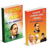 Castes In India | Ranade, Gandhi and Jinnah | Dr. BR Ambedkar Books | İngilizce Ciltsiz Birleşik Set | Orijinal Sürüm | Budha and carl marks by BR... fotoğraf çerçevesi heykeli Lang Aani b. r.