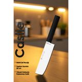 Castle Asia Serisi Nakiri Uzak Doğu Mutfak Şef Bıçağı Et Ekmek Sebze Salata Şef Bıçak LZG-121