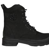 Castle Black 20912 Siyah Suet Saf Deri Kadın Bot