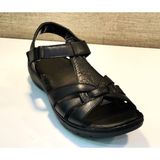 Castle Black 22306 Kadın Deri Comfort Sandalet - Siyah