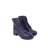 Castle Black 3680-1 Hakiki Deri Günlük Rahat Taban Kadın Postal Bot
