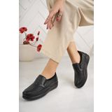 Castle Black 42631 Kadın Deri Kemik Çıkıntılı Comfort Ayakkabı Siyah