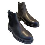 Castle Black 71173 Erkek Deri Casual Bot Siyah
