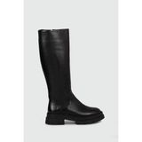 Castle Black CB-25900-1 Kadın Deri Çizme Siyah - Çok Renkli