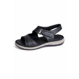 Castle Black Luna Comfort Siyah Hakiki Deri Kadın Sandalet