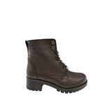 Castle Black YLDZ-3680-1 Kadın Hakkiki Deri Klasık Bot Kahverengi