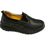 Castle Black YLDZ-42639 Kadın Deri Ortopedik Comfort Ayakkabı Siyah