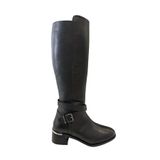 Castle Black YLDZ-97900-1 Kadın Hakiki Deri Çizme Siyah