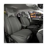Castor Otomotiv Castor Fiat Albea Lüx Full Deri Oto Koltuk Kılıfı Ön Arka Takım (Giydirme Tip) Füme