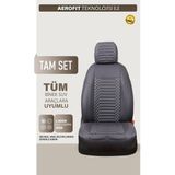 Castor Otomotiv Volkswagen Bora Uyumlu Deri Oto Koltuk Kılıfı 5 Li Tam Set Revo Füme