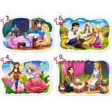 Castorland 3+4+6+9 Parça Klasik Masallar Çocuk Puzzle