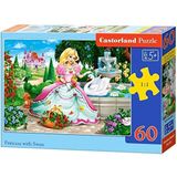 Castorland Prenses ve Beyaz Kuğu 60 Parça Puzzle