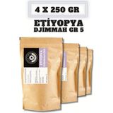 Castro Etiyopya Djimmah Gr5 Kahve 1000 Gr. (4X250 Gr) - Öğütülmüş Filtre Kahve - 1 kg
