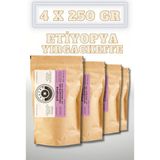Castro Etiyopya Yirgacheffe Kahve 1000 GR.(4X250GR) - Çekirdek (Öğütülmemiş) - 1 kg
