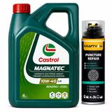 Castrol 10W-40 A3/B4 Magnatec 4 Litre + Lastik Tamir Kiti 400 Ml