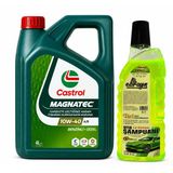 Castrol 10W-40 A3/B4 Magnatec 4 Litre + Oto Şampuan 1000 Ml