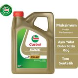 Castrol Edge 5W-40 4 Litre Motor Yağı Viskozite 5W-40 API SN/CF ACEA A3/B4 Benzinli ve Dizel Araçlar İçin