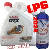 Castrol GTX 20W-50 LPG 4 lt Motor Yağı + Cam Suyu