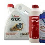 Castrol GTX LPG 20W-50 4 lt Sentetik Motor Yağı + 1.5 lt Kırmızı Antifriz