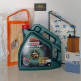 Castrol Peugeot 206 1.4 Hdi Yag Bakim Seti Ve Castrol Edge 5W30 4Lt Motor Yag 2023 Uretim