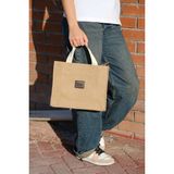 Casual Bag Kadın Denim Görünümlü Spor Bez Çanta