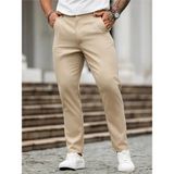 Casual Regular Fit Erkek Chıno Pantolon - Camel - 31