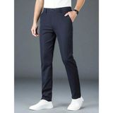 Casual Regular Fit Erkek Chıno Pantolon - Lacivert - 38