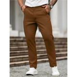 Casual Regular Fit Erkek Chıno Pantolon - Taba - 31