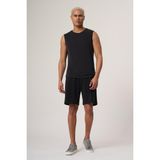 Casual Siyah Kolsuz Modal Içerikli Süprem Relaxed Fıt Basic Tişört - 2XL